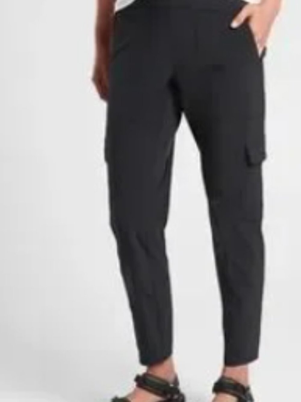 Athleta CHELSEA Cargo Joggers Size 0 Charcoal Grey